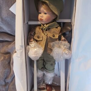 Green and Brown Kids Doll